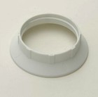 White Shade Ring for E27 / ES Light Lamp holders Threaded sleeve 40mm Dia
