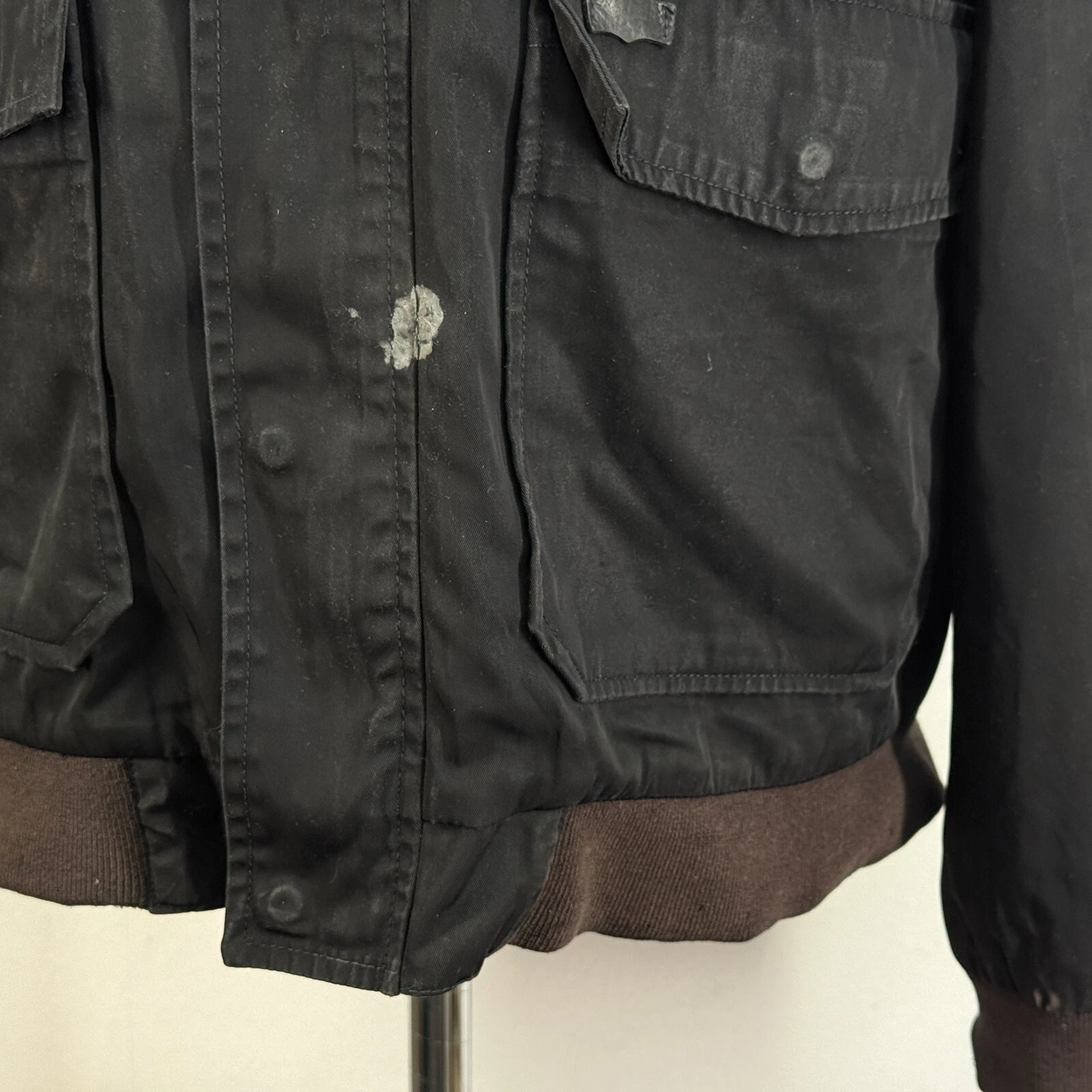 Giacca Levis Coach Nera Uomo Taglia Large Impermeabile Softshell con Cappuccio Stow