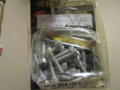 order Z6 N4♡ NOS Kawasaki 00-01 ZX-6R Ninja Engine Bolt kit silver 31magnesium
