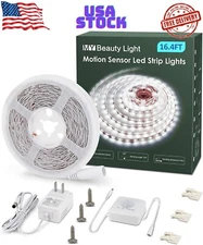 Motion Activated LED Strip Lights, 16.4ft LED Light Strip with Day or Night 2 Li