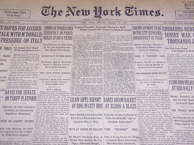 1930 MARCH 17 NEW YORK TIMES - SYDNEY FRANKLIN SERIOUSLY GORED BY BULL - NT 1673