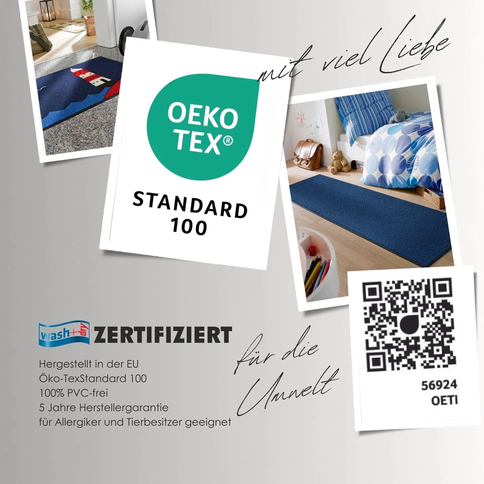 Wash+Dry Fußmatte waschbar Coralis 60 x 140 cm Sauberlaufmatte - Bild 3 von 4