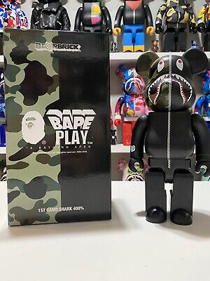 Bape 1st Camo Shark Black 400% Bearbrick A Bathing Ape Be Bape 1st Camo Shark Black 400% Bearbrick A Bathing Ape Be