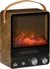 Camino Elettrico 750 W/1500 W, Riscaldatore per Camino Con Effetto Fiamma Realis