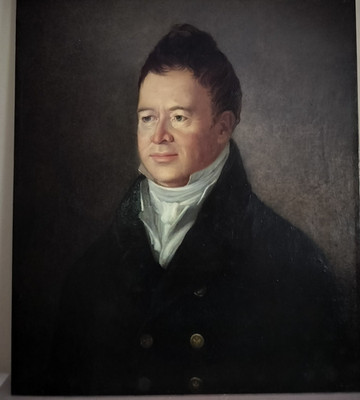 Antique Regency Era Gentleman Portrait Oil on Canvas c.1820 Northern Europe