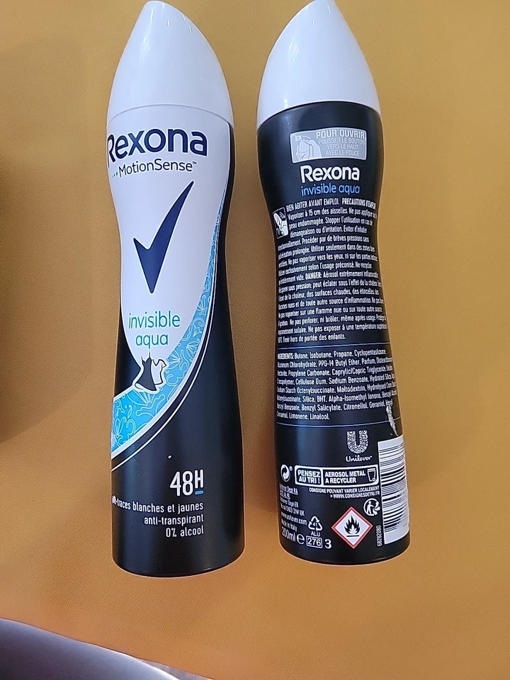 2 Rexona Motionsense Invisible aqua  Antiperspirant Deodorant for Women 48hr - Image 2 of 3