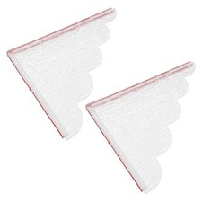 2 Pcs Corner Tub Water Splash Guard Bath Spill Acrylic for Bathtub