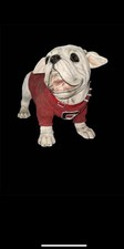Heavy Smal Georgia Bulldog Sculpture