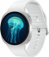Samsung Galaxy SM-L330NZ 40mm Smartwatch with Fitness Tracker, Silver/White Band