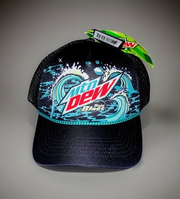 Rare Mountain Dew Baja Blast Hat Taco Bell Trucker Rope Hat Teal