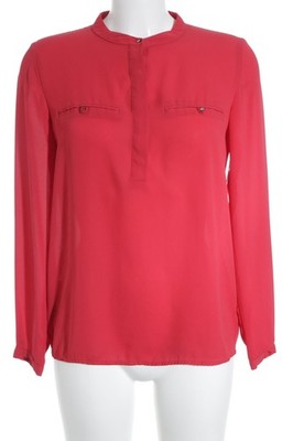 MANGO BASICS Langarm-Bluse Damen Bluse Gr. DE 36 ziegelrot Business-Look