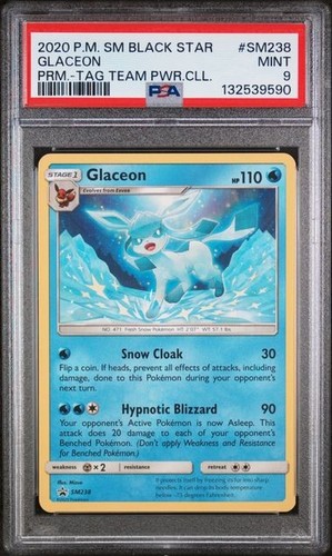 Glaceon graded PSA 9 for sale on eBay