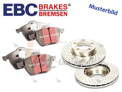EBC Premium Sport-Disc Bremsscheiben, Beläge vorne für Mercedes-Benz SL R230 01