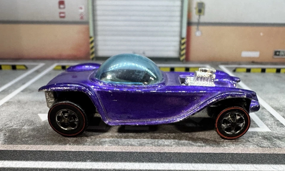 Hot Wheels Redline оригинал 16 1968 Beatnik Bandit фиолетовый, версия HK - Изображение 4 из 4