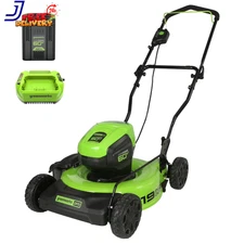 60V 19" Cordless Battery Push Lawn Mower with 5.0Ah Battery & Charger 2531802