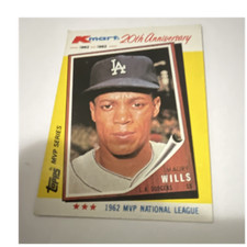 Topps 1982 Kmart MVP Series Maury Wills #2 Los Angeles Dodgers 20th Anniversary