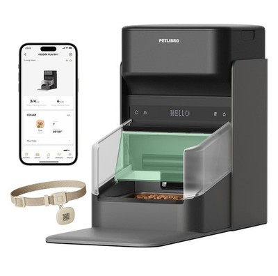 PETLIBRO ONE RFID Smart Futterautomat 3L WLAN App Katzen PLAF301 Schwarz
