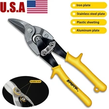 Left Aviation Tin Snips Metal Cutter Shear with Hang Compound Cutting