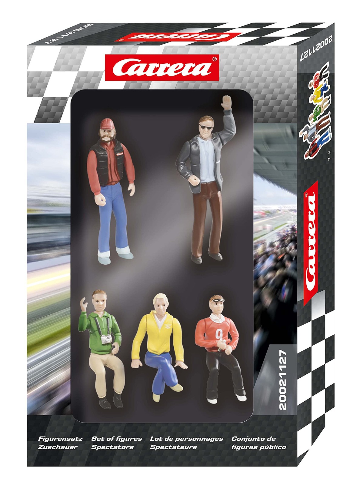 Carrera 20021127 Set of Figures Audience Slot Car Racing Accessory Pre Painted 6890₽