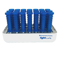 Remington Blue Tight Curls H-21SP Blue Pageant Spiral Hot Rollers Wax Core FLAW