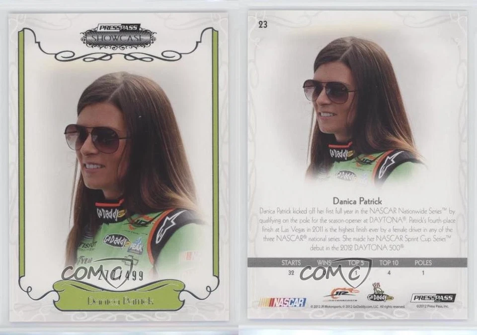 2012 Press Pass Showcase 277/499 Danica Patrick #23 - Image 3 of 3