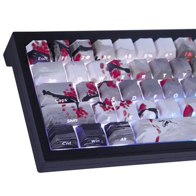 Tsungup PBT Keycaps - Side Printed Keycap Set,135 Keys Double Shot Shine Thro...
