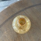 Vintage Blown Amber Art Glass Vase  5” Tall 5” Dia — photo 2