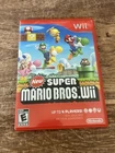 New Super Mario Bros. Wii (Nintendo Wii, 2009) Complete W/ Manual CIB Tested