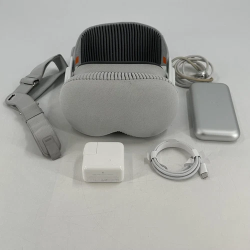 Apple Vision Pro VR Headset 512GB w/ Light Seal-25W/Solo Knit Band-M - Excellent