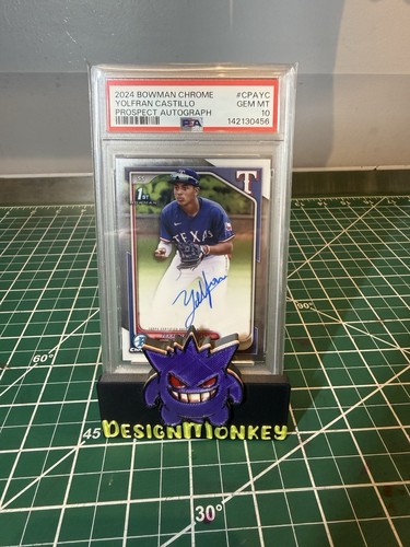 2024 Bowman Chrome 1st Yolfran Castillo Auto PSA 10 GEM MT Rangers Prospect