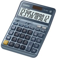 Casio Tischrechner DF-120EM, 12-Stellig, Silber