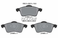 Textar Bremsbelagsatz, Scheibenbremse 2188302 FüR VW