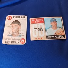 (2) 1968 Topps Gary Peters White Sox