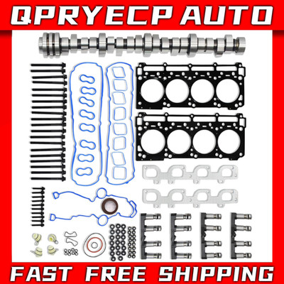 6.4 Hemi Non MDS Camshaft Kit w/Head Gaskets Fits 11-19 Dodge Jeep Chrysler 6.4L