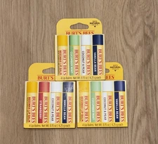 Burt's Bees…All Natural Chapsticks…Assorted Mix…Lot of 12/Dozen…Brand New
