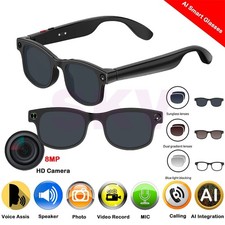 AI-powered smart music glasses with a camera, supporting 1080p HD video recordin
