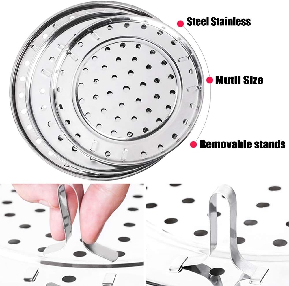 Steamer Rack 4 Pack Stainless Steel Canning Stand Pot Steaming Tray ...
