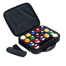Pool Balls Carrying Case, Nylon Travel Holder for Set of Billiard Balls
