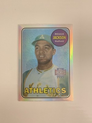 2002 Topps Archives - Chrome Refractor RC Reprint #260 Reggie Jackson