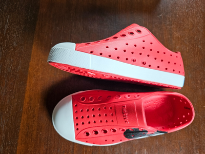 NATIVE X Jefferson Disney Red Mickey Mouse Pattern Slip-On Water Shoes Sandals s-l400.jpg main image 2