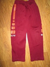 Boys NIKE DRI FIT ELITE athletic fleece lined pants sz 4