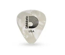 D’ADDARIO 1CWP2-25 Classic Celluloid, White Pearl 25 Picks with FREE Shipping