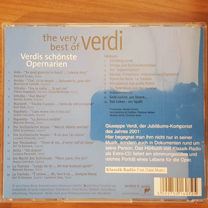 GIUSEPPE VERDI The Best Of - Opernarien EX/EX(2CD) - Bild 4 von 4