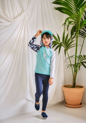 Boys & Girls Rash Guard Long Swimming Leggings Pants - Picture 5 of 9