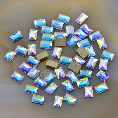 Top Czech AB Crystal Flatback Rhinestone Nail Art Decoration Multi Shape - Picture 21 of 32