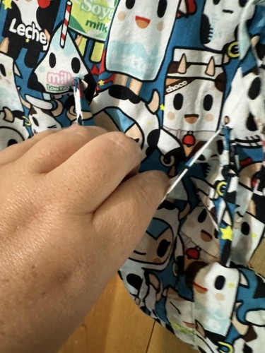Tokidoki KOI Scrub Top Womens Small Milk Soya Leche Cows 2 Pc With Pants! - Picture 16 of 24