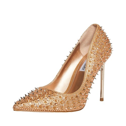 Tenis Steve Madden Madrid Para Mujer | Color Oro | Talla 40 EU | Parte Superior Textil Y Sintética | Suela Cómoda