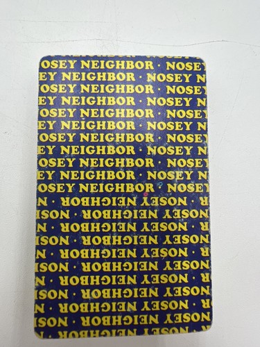 NOSEY NEAR CARD GAME Milton Bradley completo ottime condizioni con scatola vintage 1981 - Foto 12 di 13