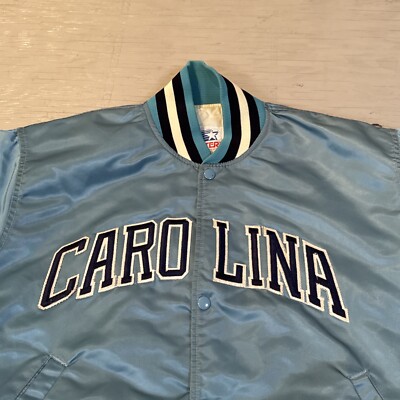 Vintage 80s NCAA Starter University OfNorth Carolina Satin Jacket