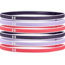 Under Armour Women's Mini Athletic Headbands 6-Pack, OSFA, Twilight Purple